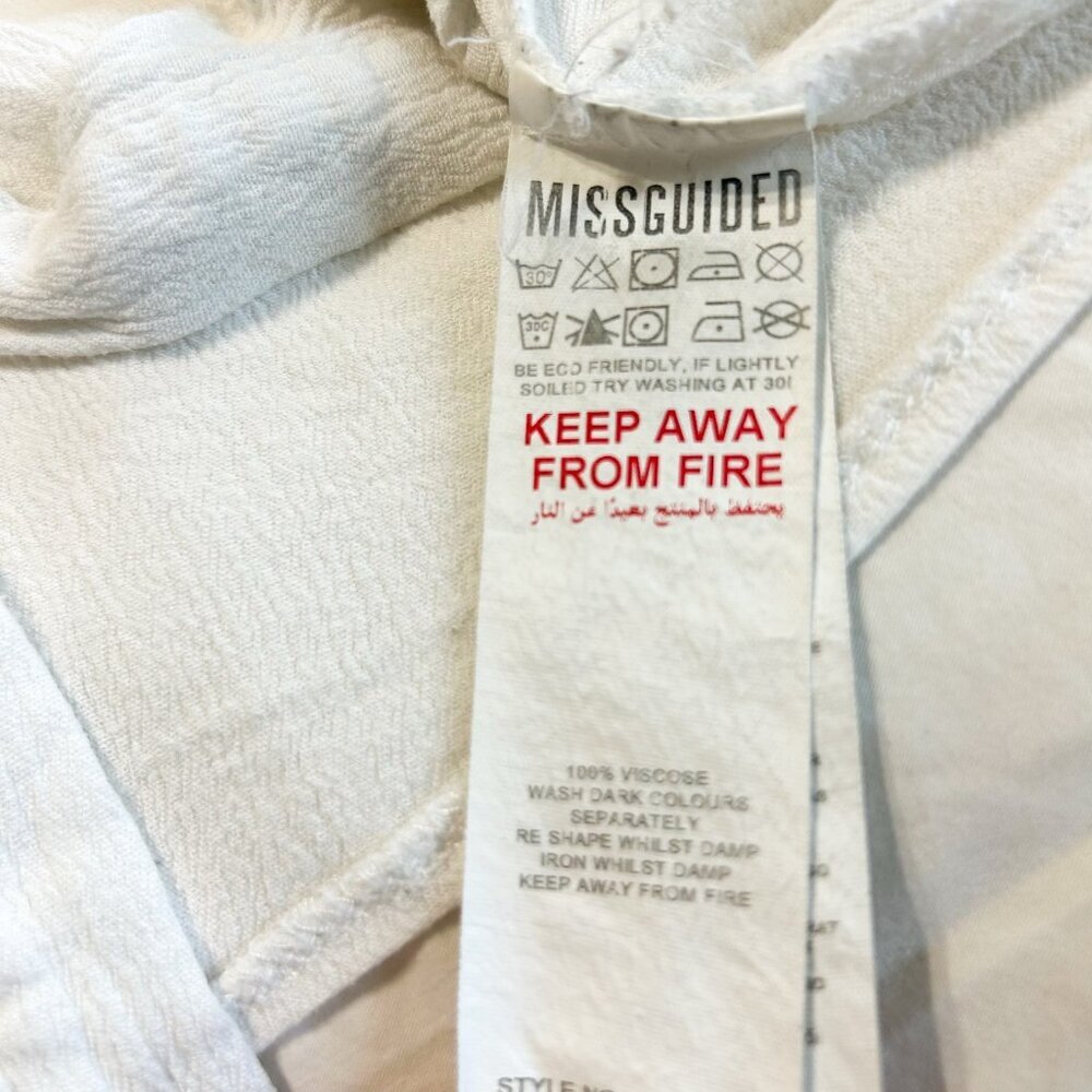 Missguided White Button Down Collared Oversized S… - image 5